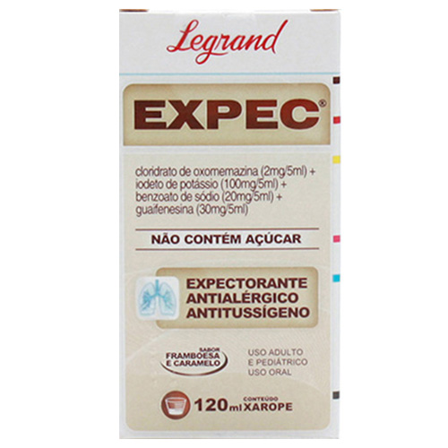 Comprar Expec Xarope Sabor Framboesa e Caramelo 120ml